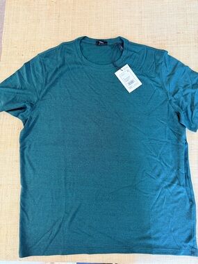 Theory Men's Short-Sleeve Crewneck Tee in Deep Teal